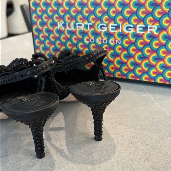 Kurt Geiger Belgravia bow crystal slip on - Picture 4 of 6